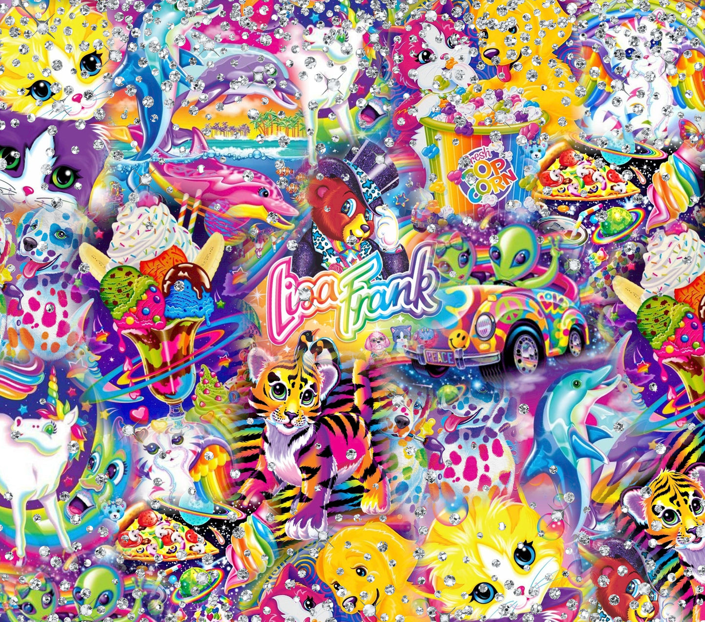 Lisa Frank Graphic T-Shirt artwork