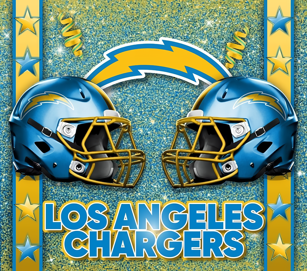 Los Angeles Chargers Graphic T-Shirt artwork