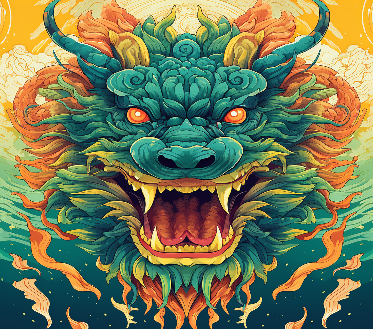 Dragon Graphic T-Shirt artwork