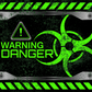 224 WARNING DANGER with Tumbler