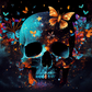 285 Ethereal Skull Art with Tumbler
