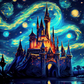 286 Starry Night Castle with Tumbler