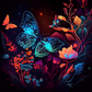 288 Enchanted Neon Flora with Tumbler