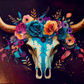 289 Floral Skull Artistry with Tumbler