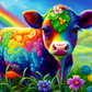 292 Rainbow Meadow Calf with Tumbler