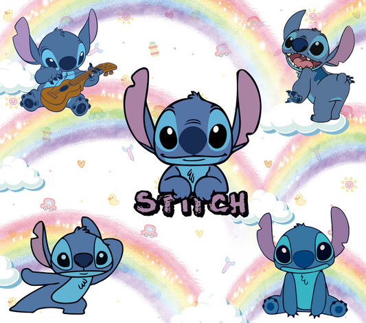 306 Cute Stitch Rainbow Fun with Tumbler