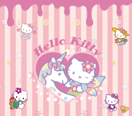 321 Hello Kitty and Unicorn Love with Tumbler