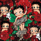 327 Betty Boop and Roses with Tumbler
