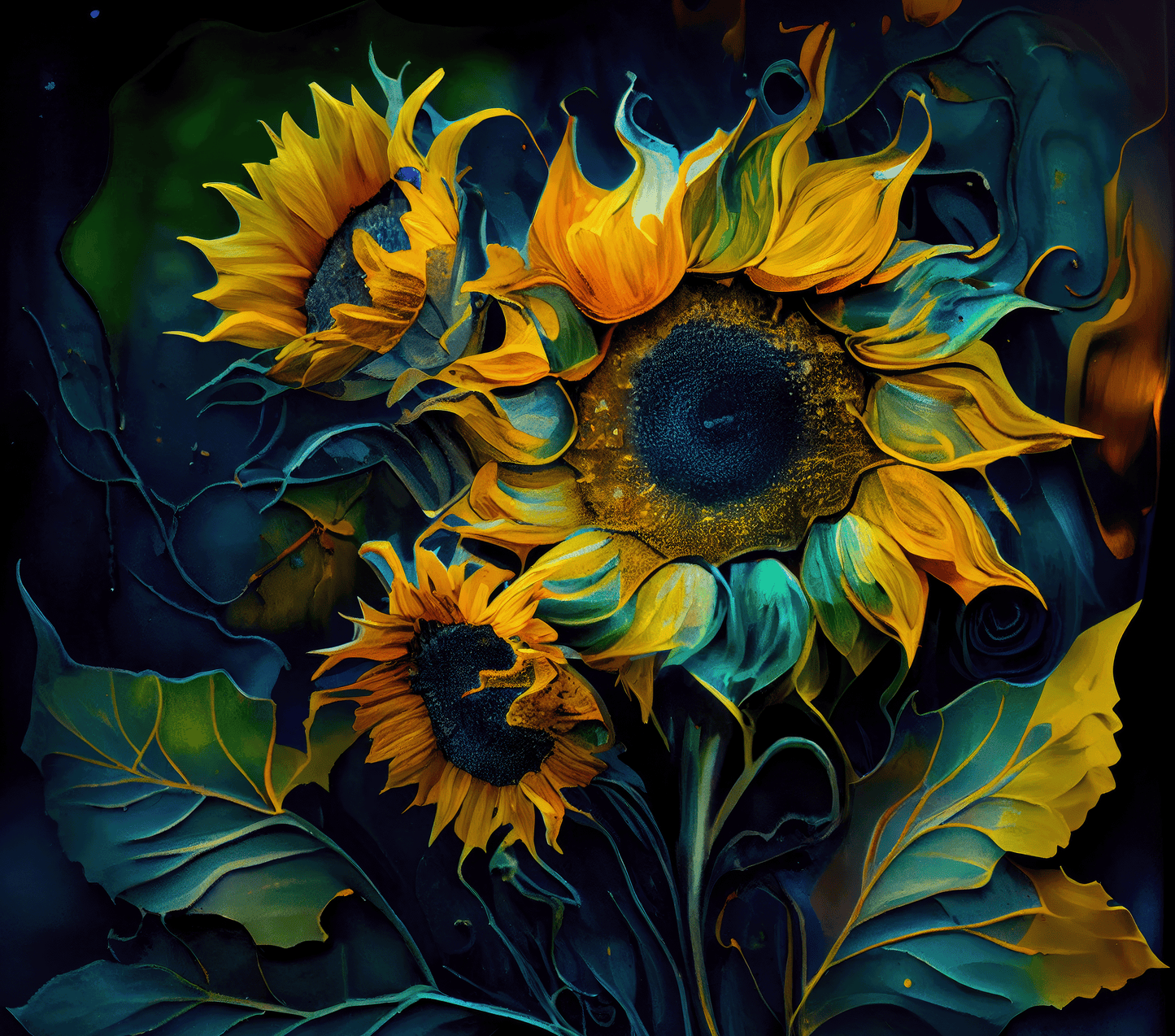 331 Celestial Sunflowers with Tumbler