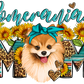 335 Rustic Pomeranian Charm with Tumbler