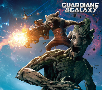 353 Epic Duo: Rocket and Groot in Action with Tumbler