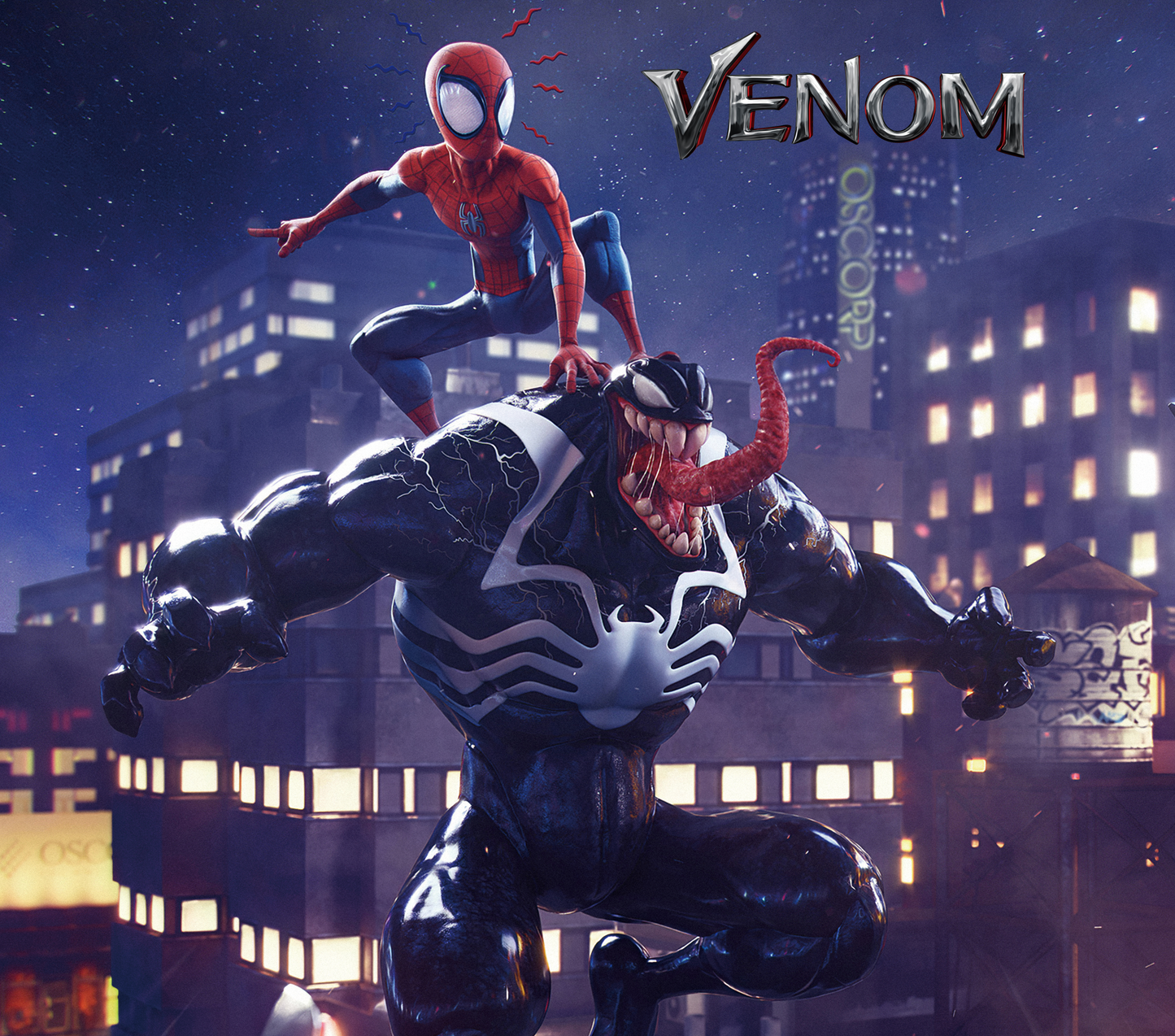 358 Venom and Spider-Man: Unlikely Allies with Tumbler