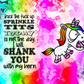367 Angry Unicorn with Tumbler
