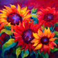 372 Fiery Blooms with Tumbler