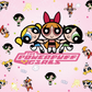 385 The Powerpuff Girls Sparkling Pink Background with Tumbler