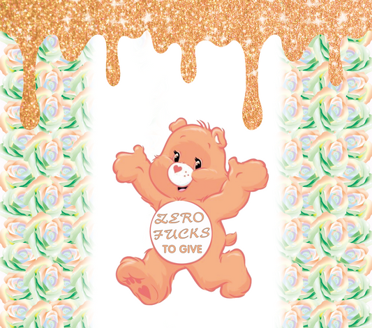 391 Care Bears ZERO FxxKS TO GIVE with Tumbler