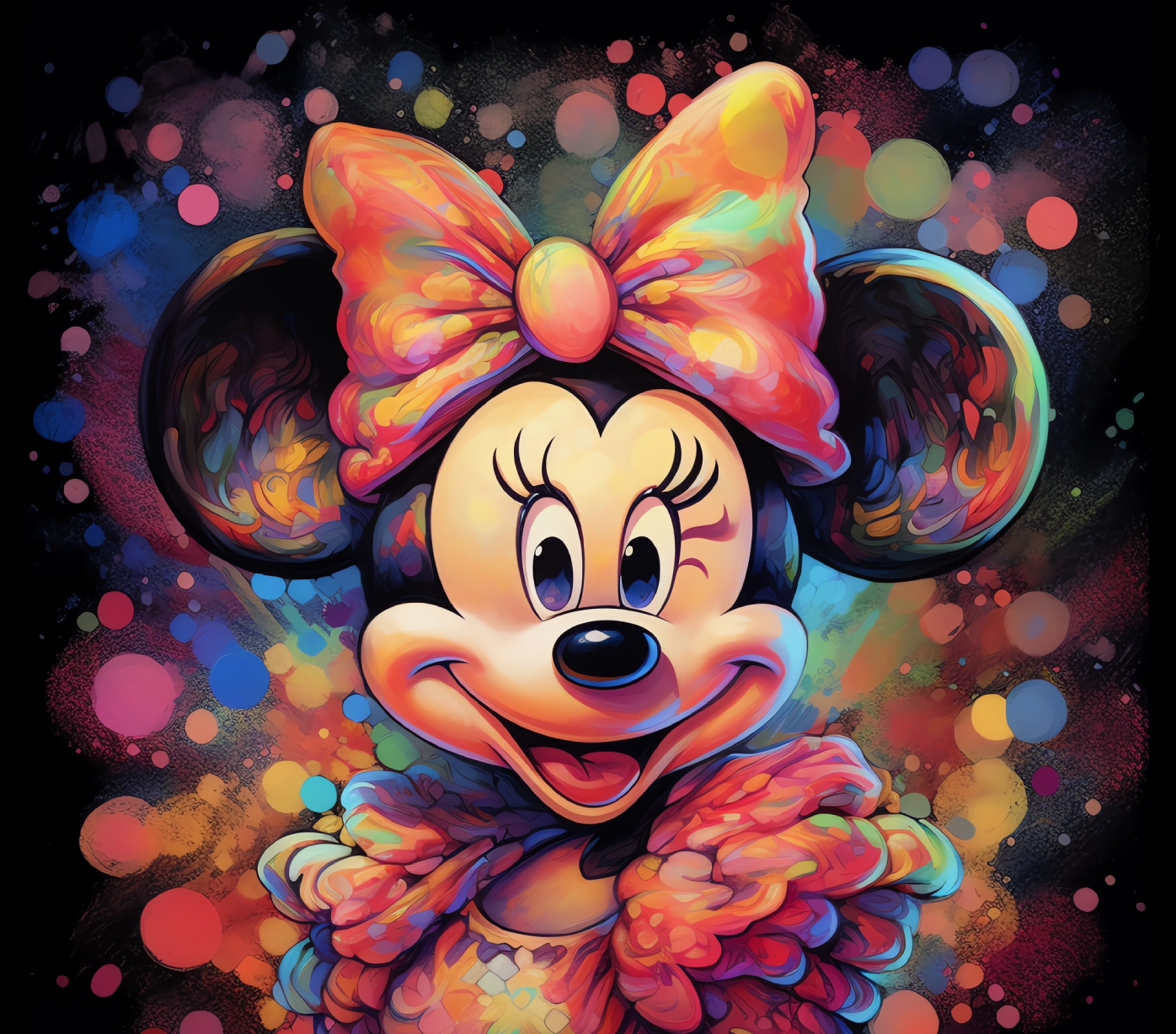 437 Minnie Mouse: A Palette of Happiness with Tumbler