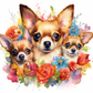 442 Chihuahua Trio with Tumbler