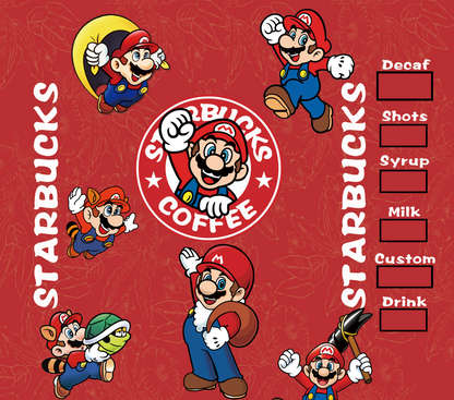 454 Mario Kart Coffee with Tumbler