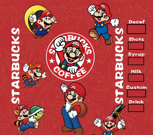 454 Mario Kart Coffee with Tumbler