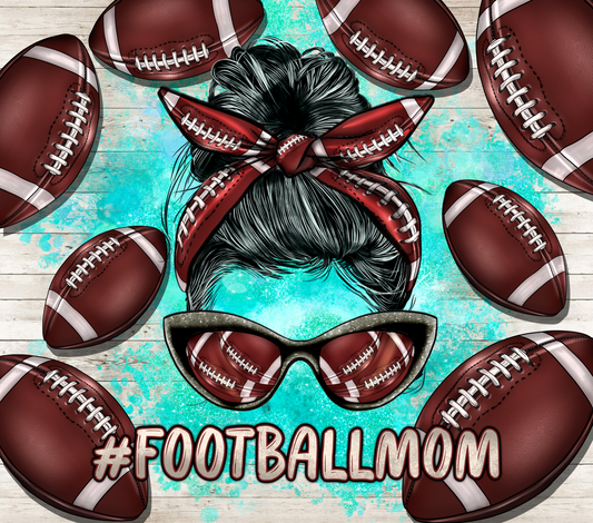 486 FootballMom with Tumbler