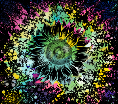 592 Cosmic Sunflower with Tumbler