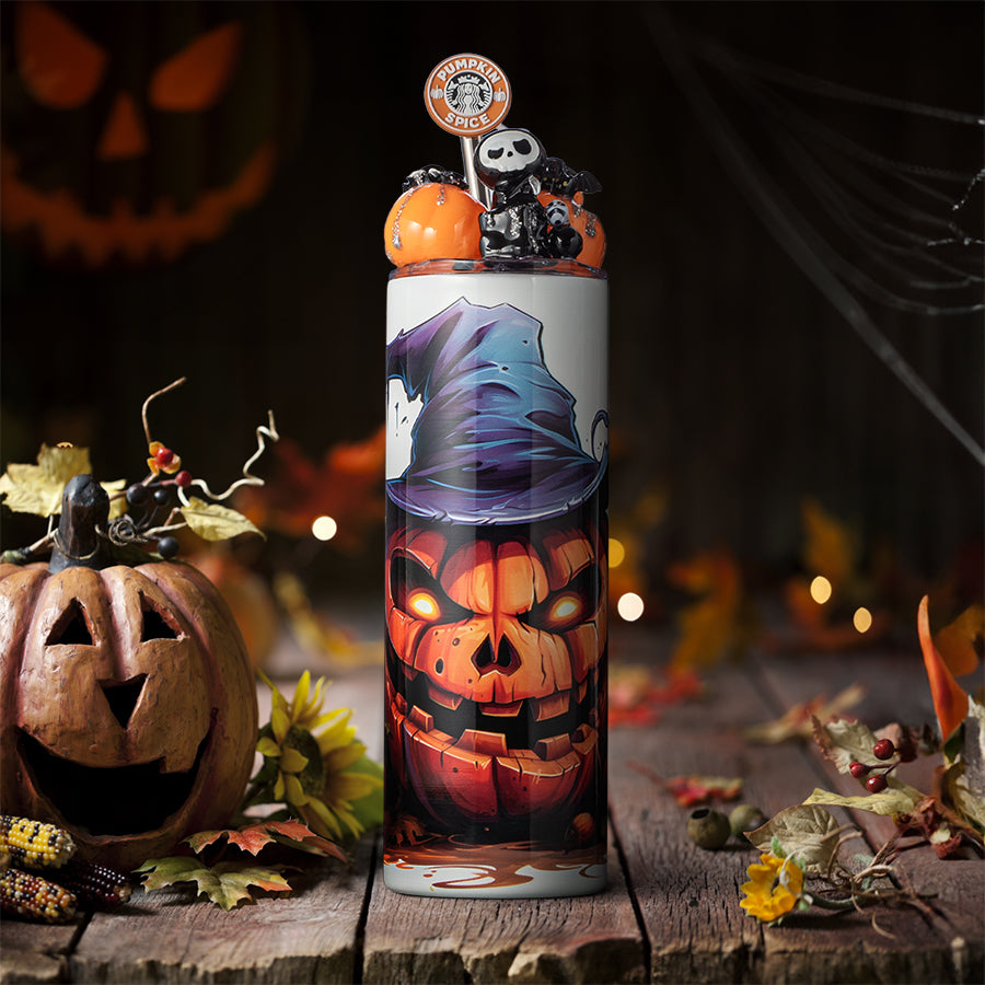 Halloween Pumpkin Tumbler Set