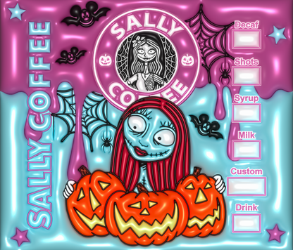 648 Sally coffee pumpkin with Tumbler