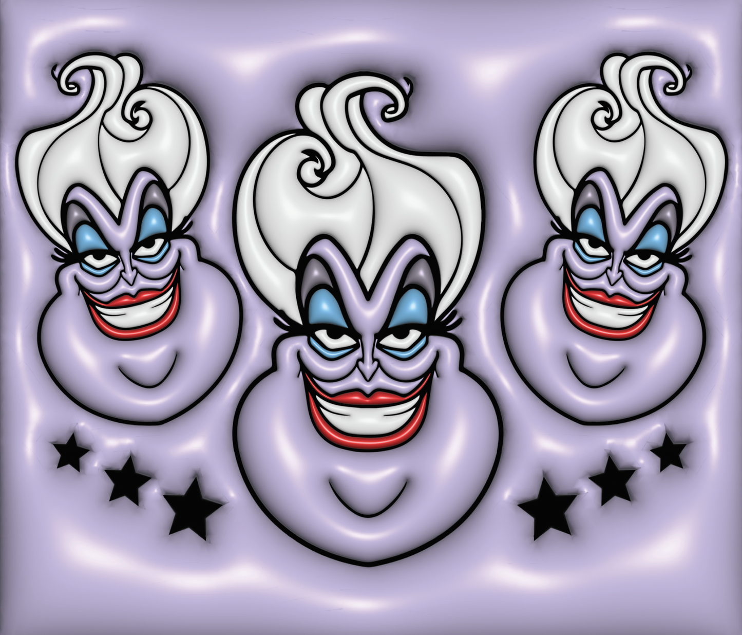 651 Mystical Sea Witch Trio with Bold Expressions with Tumbler