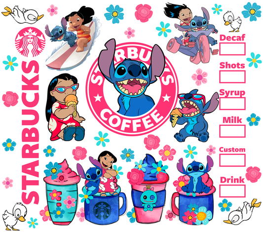 657 stitch starbucks with Tumbler