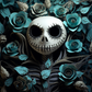 663 Skull with Tumbler