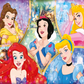684 Dreamy Disney Princess Puzzle Poster with Tumbler