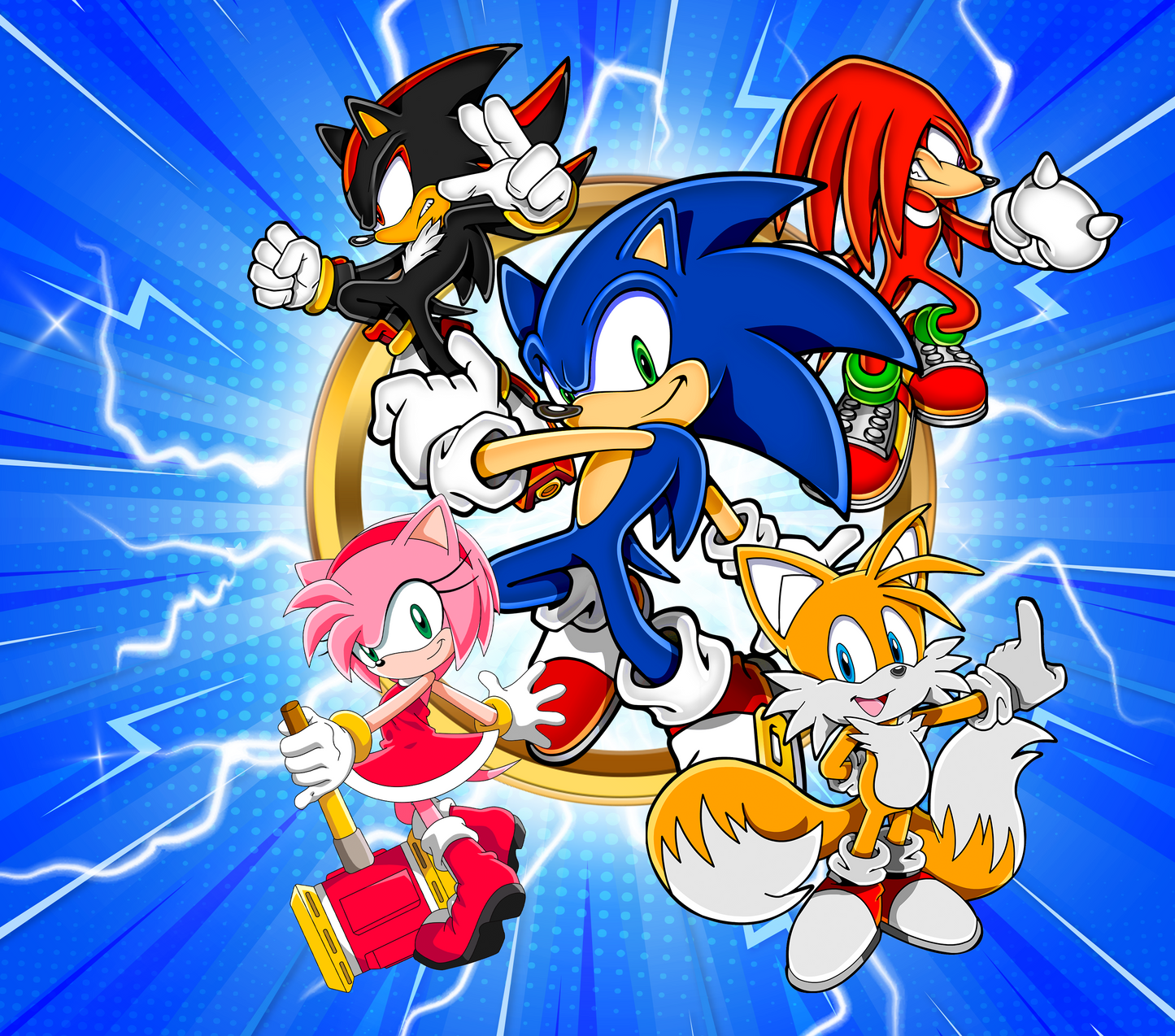 685 Sonic Lightning Heroes Squad with Tumbler