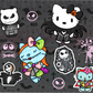 688 Hello Kitty Horror Mashup （Black）with Tumbler