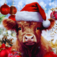 706 The Highland Cow's Christmas Cheer with Tumbler
