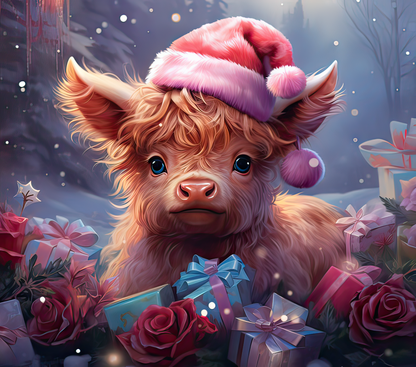 707 The Highland Cow's Winter Wishes with Tumbler