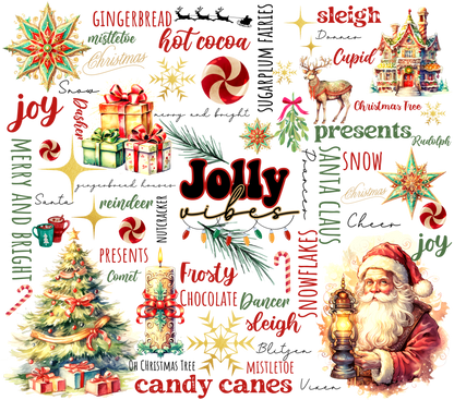 710 Christmas Words and Symbols with Tumbler