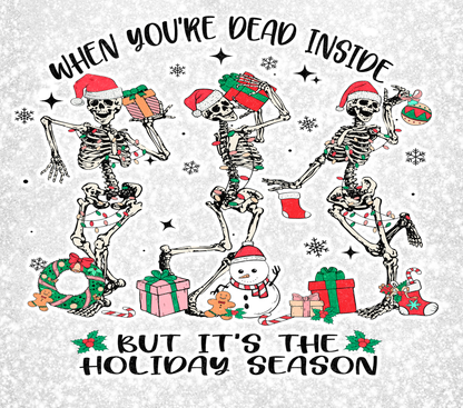 713 Skeletons Celebrating the Holiday Season with Tumbler