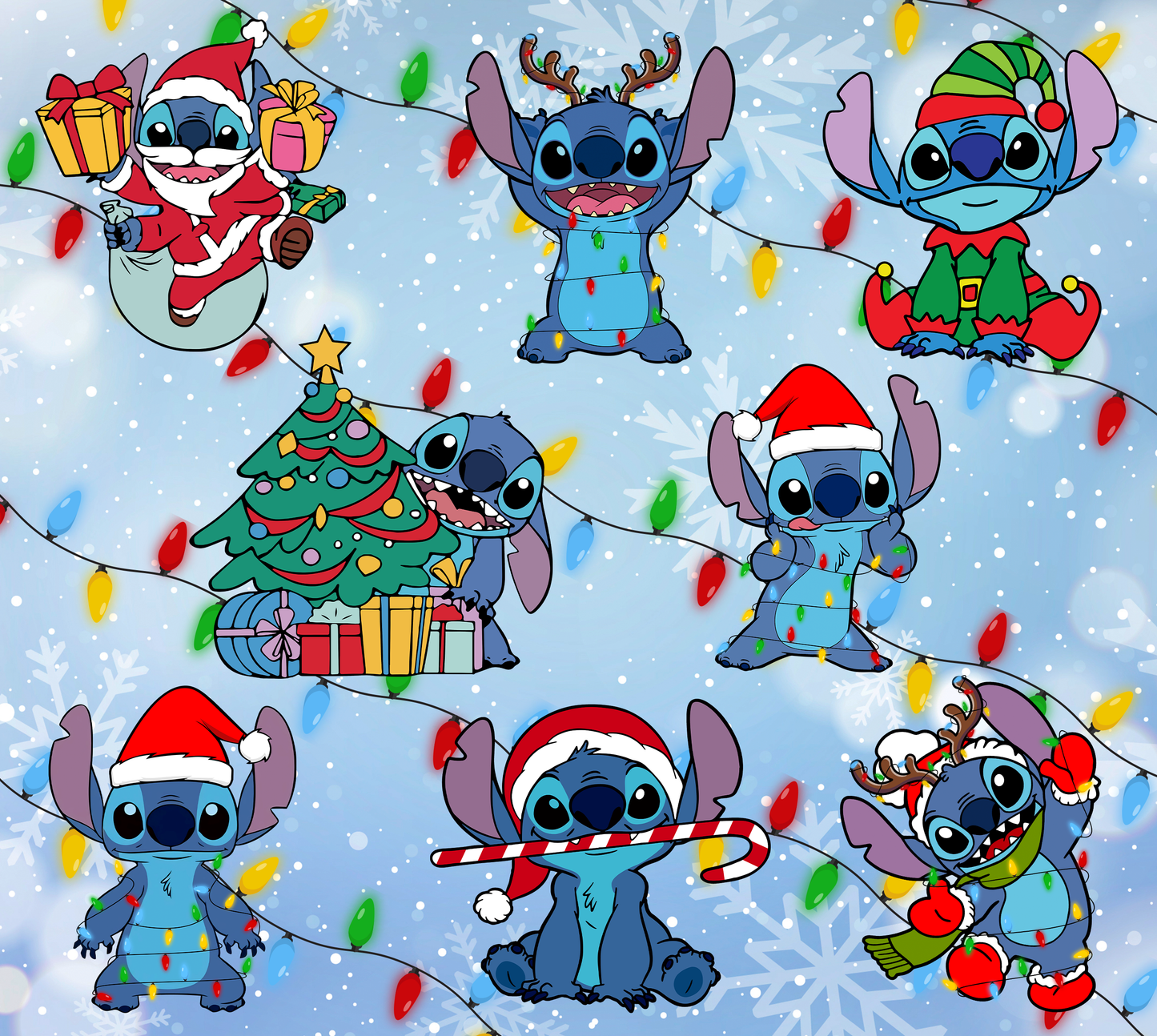 716 Stitch's Christmas Adventures with Tumbler