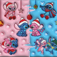 742 Stitch's Christmas Ice Skating Fun with Tumbler