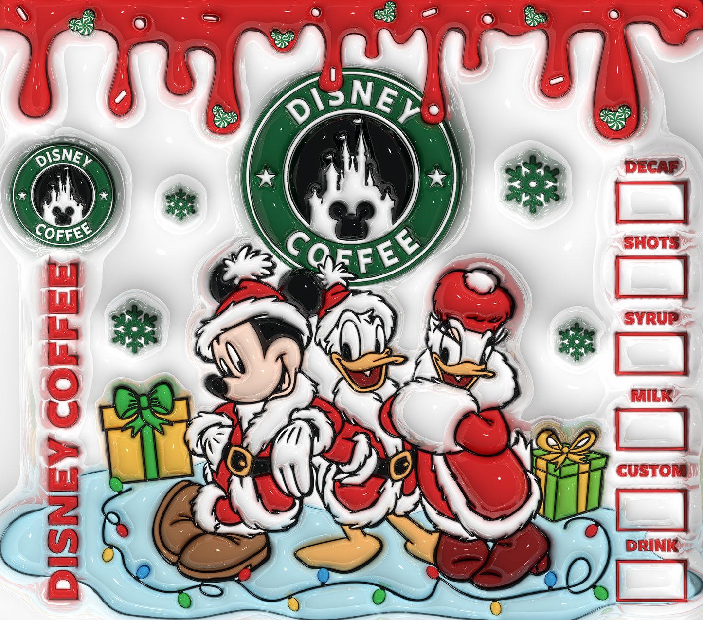 752 Disney Coffee: Mickey and Friends' Christmas with Tumbler