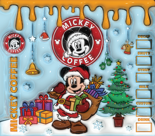 753 Mickey's Christmas Coffee Adventure with Tumbler