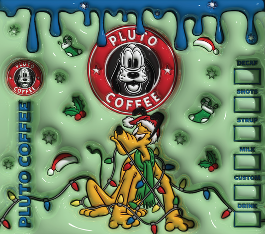 754 Pluto's Christmas Coffee Time with Tumbler