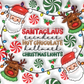 768 Santa Claus and Reindeer: Hot Chocolate Christmas Lights with Tumbler