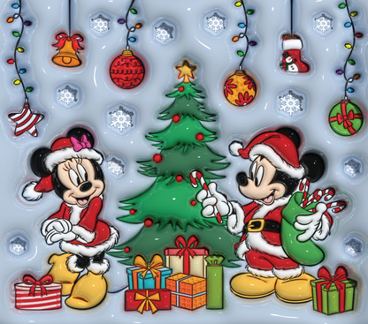 772 Mickey and Minnie's Christmas Celebration with Tumbler