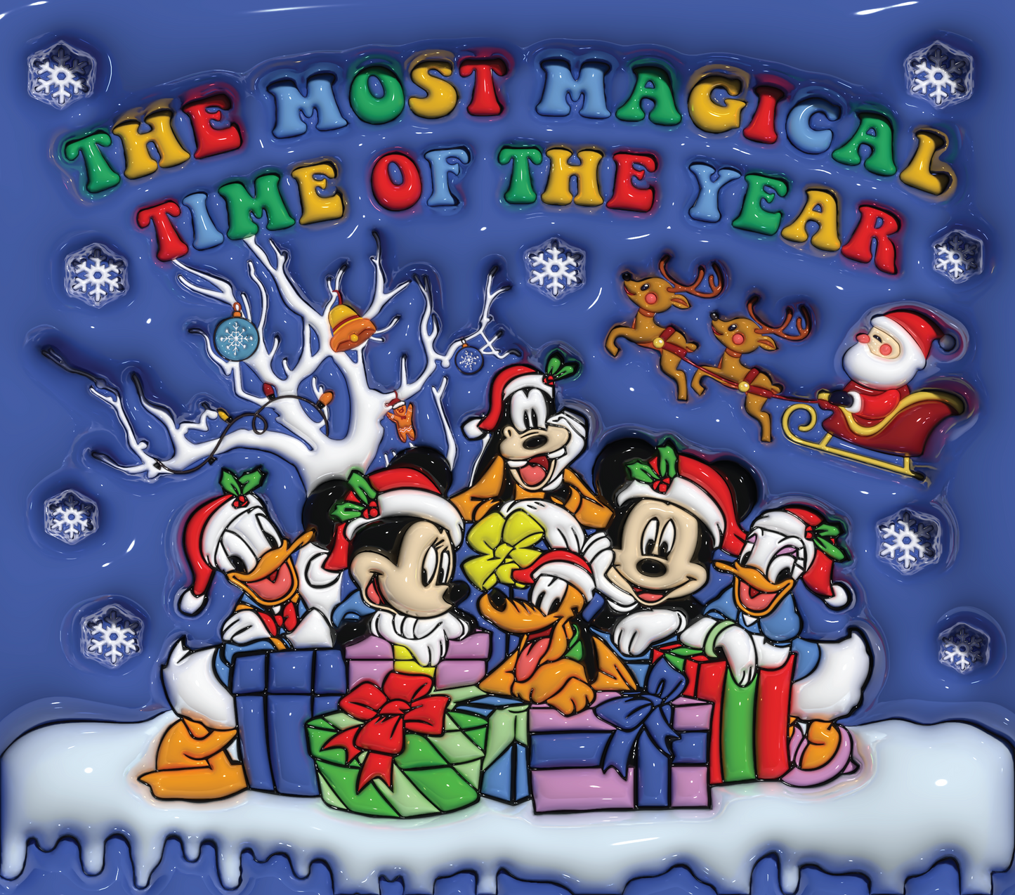 773 The Most Magical Time of the Year with Disney Characters with Tumbler