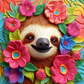 816 Sloth with Tumbler