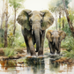 830 Elephant with Tumbler