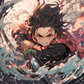 854 Tanjirou with Tumbler