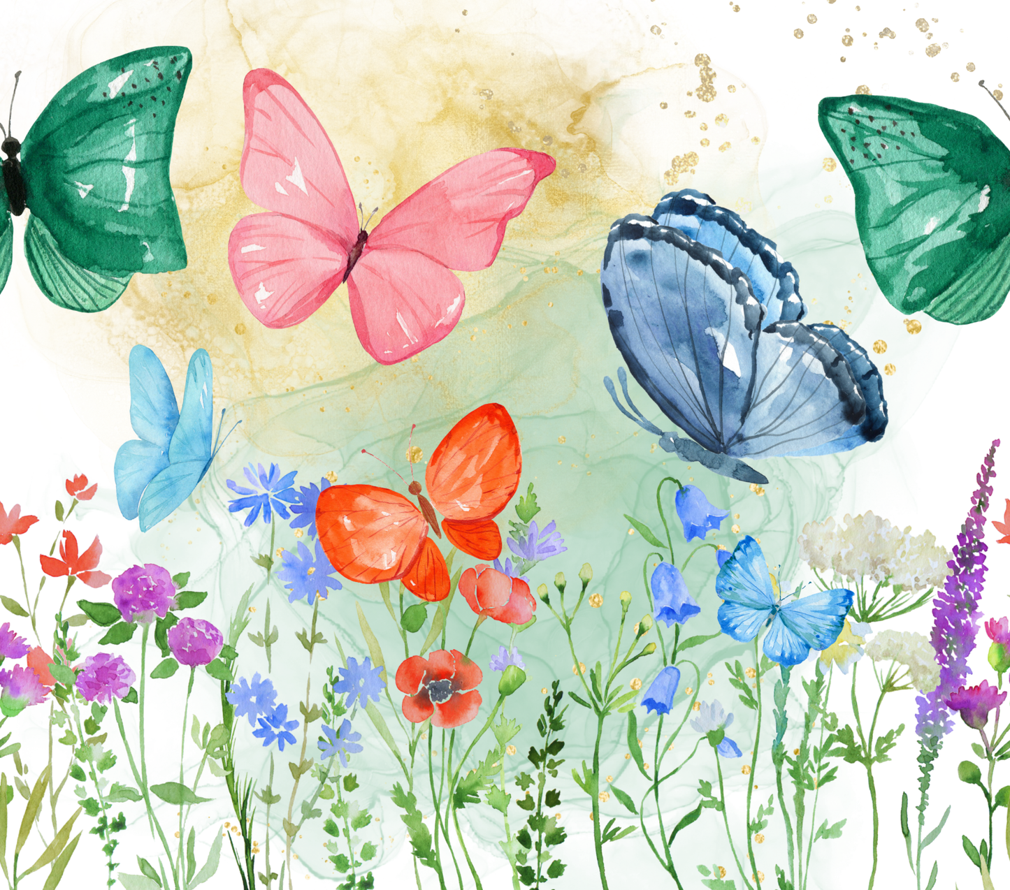 944 Butterflies with Tumbler